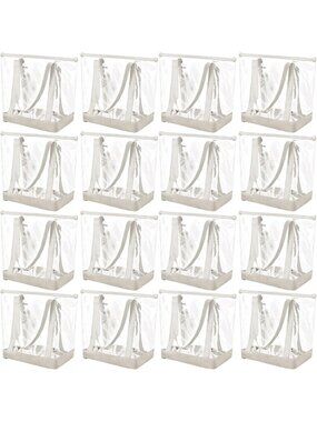 Clear Stadium Tote Bags - Durable, Lightweight, Transparent, Perfect for Events